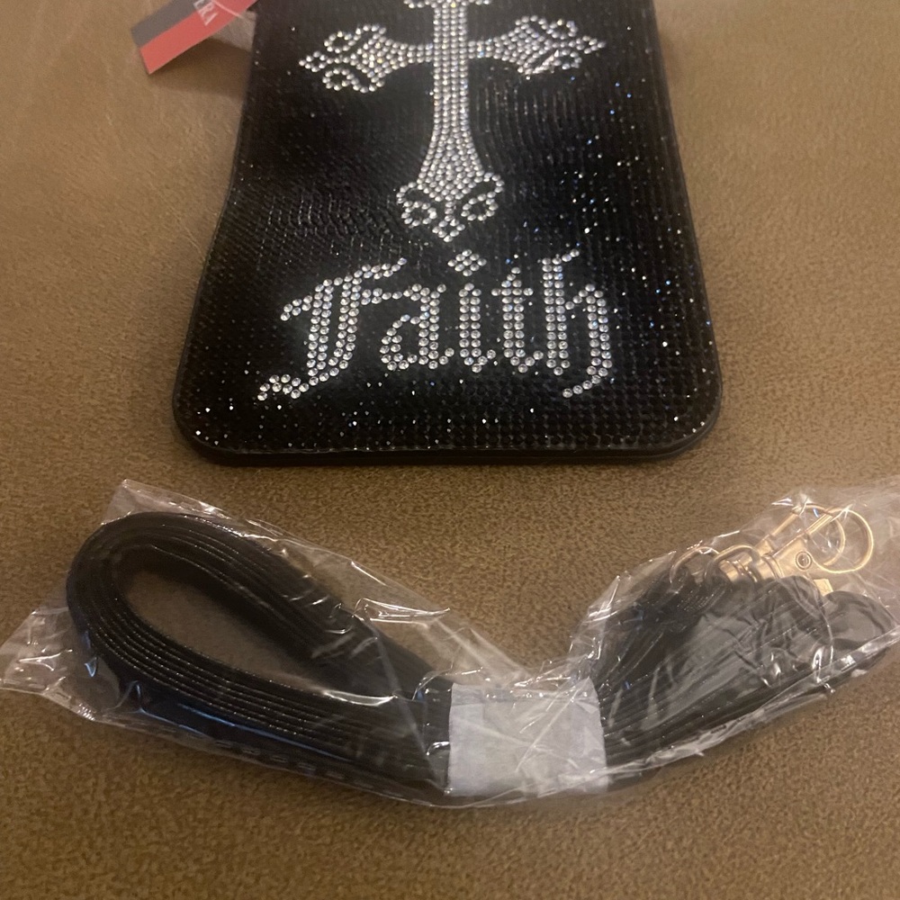 Blinged ‘FAITH’ Crossbody purse